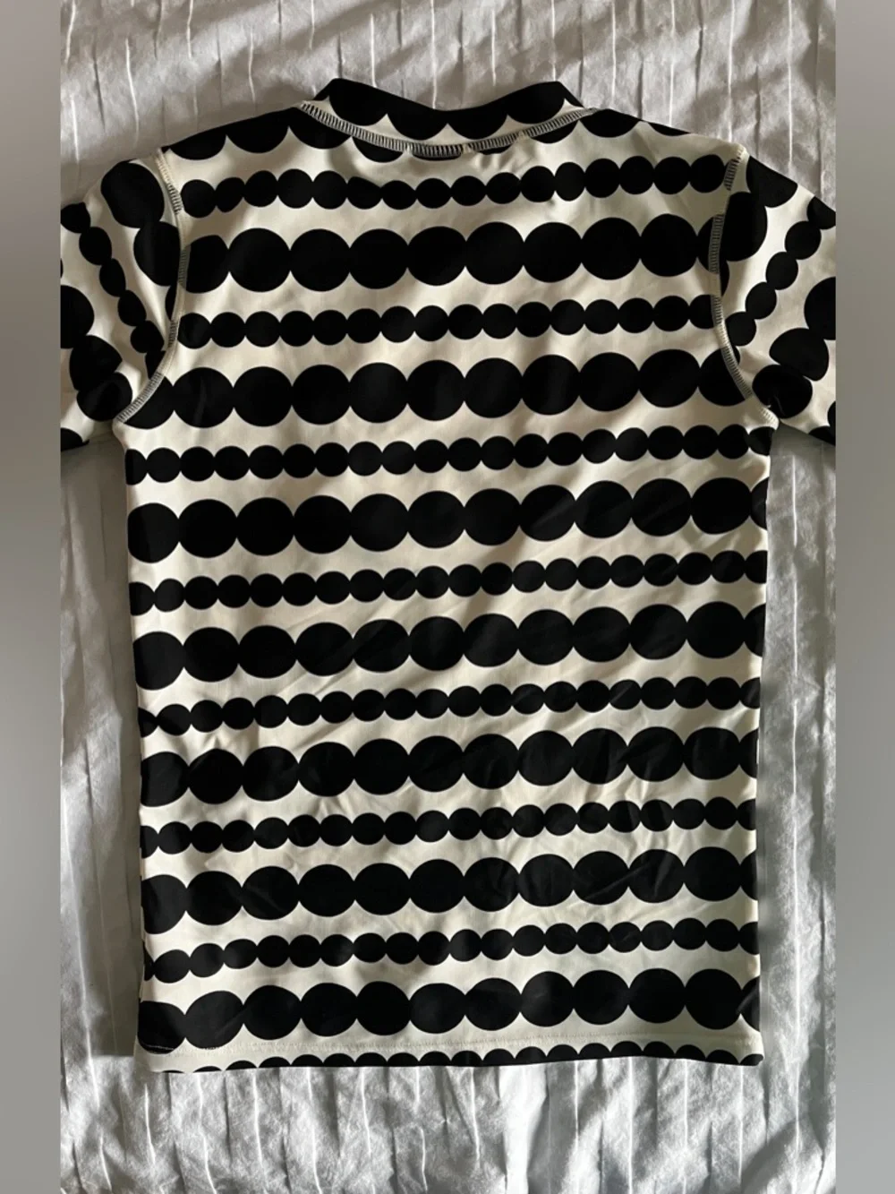 ☀️ Shade Critters Palm Beach Rash Guard | Luxe Black + White Mod Swim Top